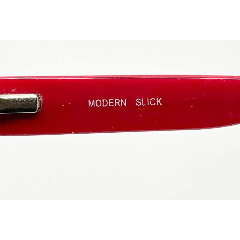 Modern Slick Eyeglass Frames Womens Red Slick 51-17-140 Rectangular 51mm